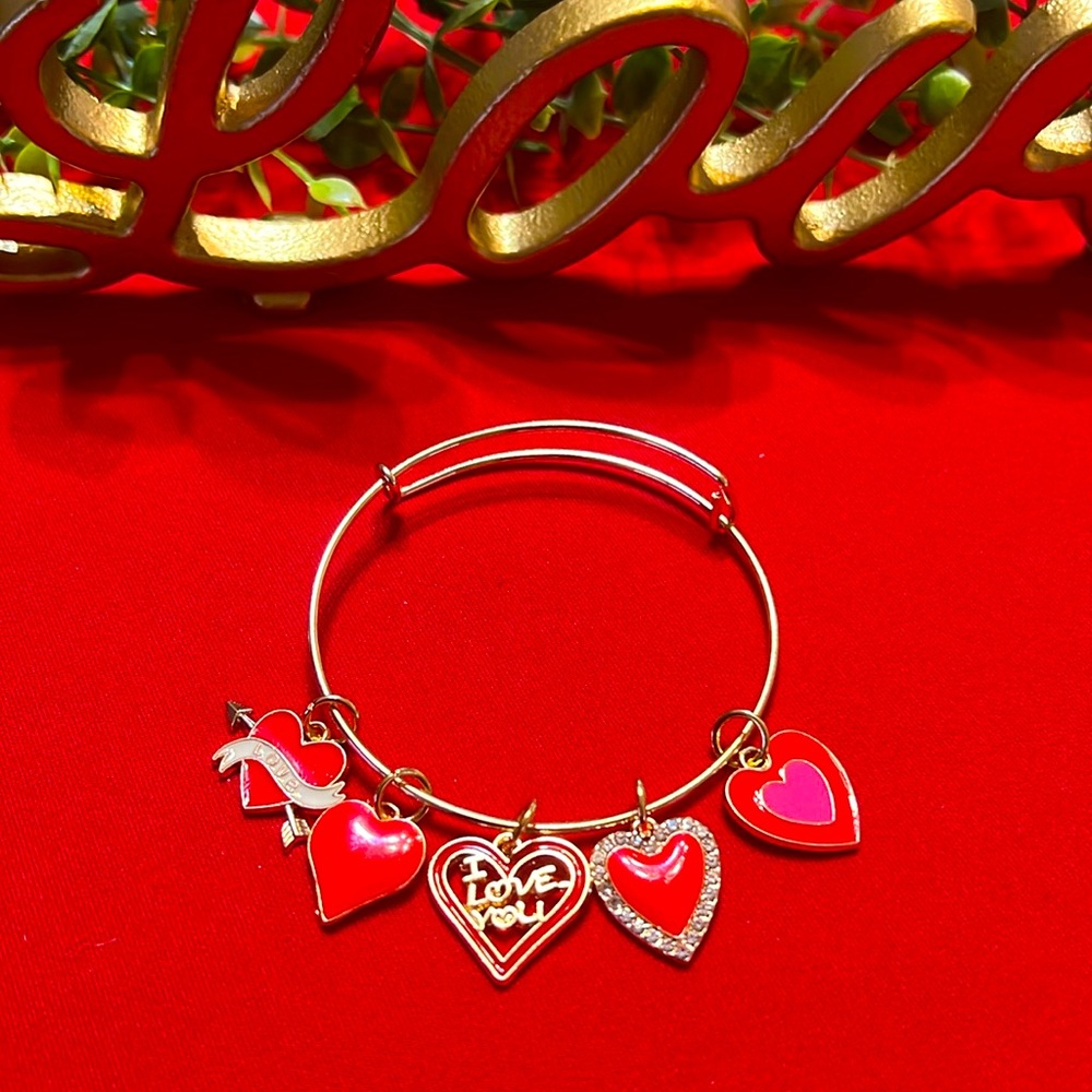 Beautiful Expandable Love Charm Bracelet